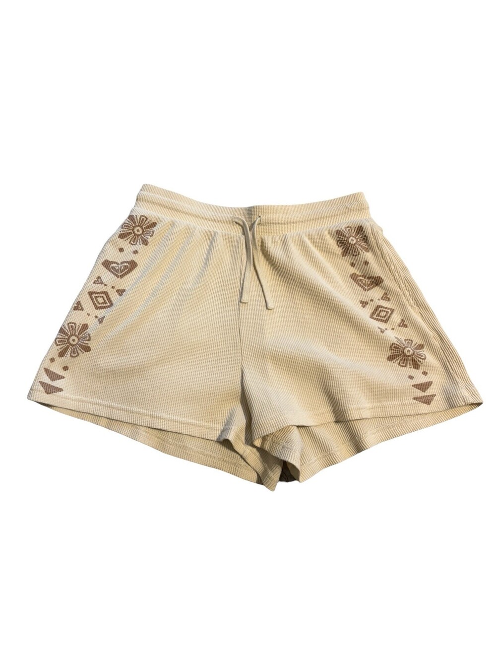 Roxy Women's Surfing Cream Sandy Road Casual Shorts Medium